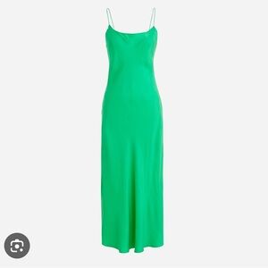 J. Crew Gwyneth Cupro-Blend Slip Dress Size 0